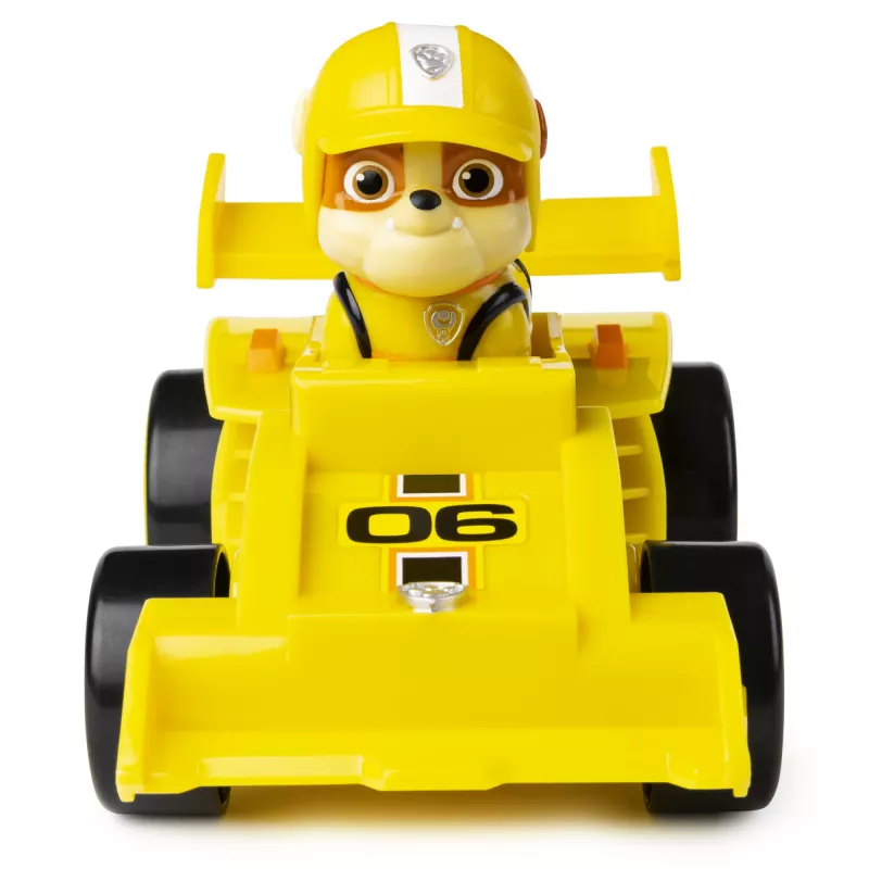 PAW Patrol , Ready, Race, Rescue Rubble’s Race & Go Deluxe vozidlo so zvukom, pre deti od 3 rokov