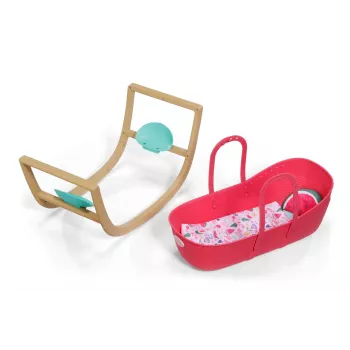 Detská postieľka zapf creation BABY born 3-in-1 Pinplay — nábytok pre bábiky, premeniteľná postieľka/postieľ/taška na prenášanie