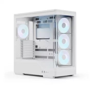 PC skriňa AEROCOOL Geh Midi P500A biela — Midi-Tower ATX skriňa, biely povrch