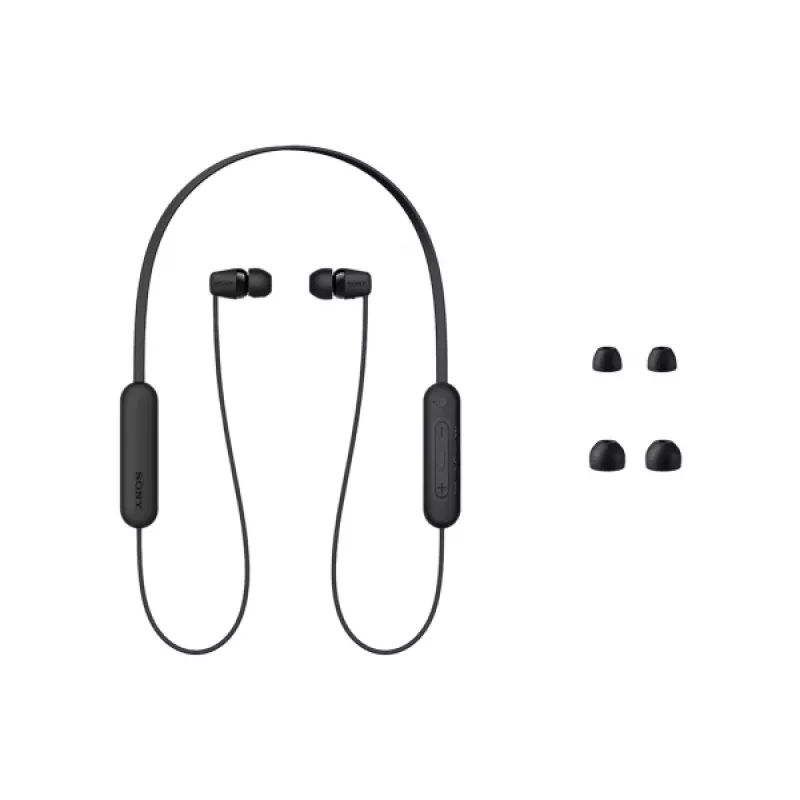 Sony WI-C100 headset bezdrôtový in-ear hovory/hudba Bluetooth čierny