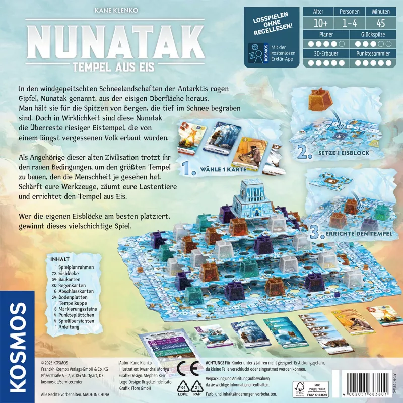 Kosmos Nunatak 45 min spoločenská hra puzzle