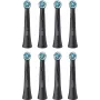 Oral-B iO Ultimate Clean náhradné hlavice kefiek — balenie 8 ks, čierna, pre vynikajúce odstránenie zubného povlaku