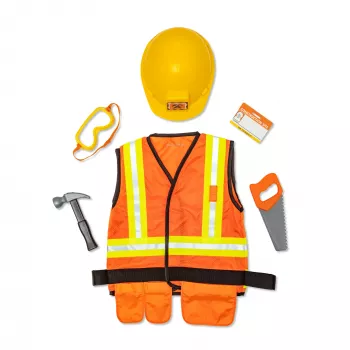 Melissa & Doug kostým stavebného robotníka set na hranie rolí (6 ks)