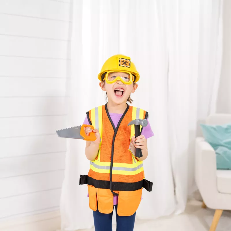 Melissa & Doug kostým stavebného robotníka set na hranie rolí (6 ks)