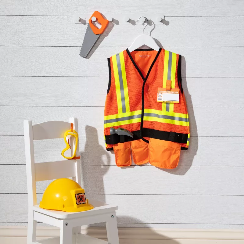 Melissa & Doug kostým stavebného robotníka set na hranie rolí (6 ks)