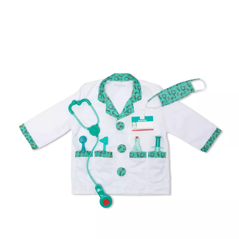 Melissa & Doug MPP RLP Doctor Rl Ply kostýmová sada GML karnevalový kostým dieťa unisex uniforma