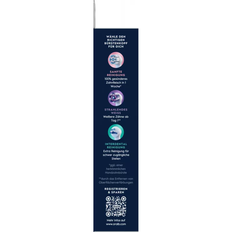 Oral-B hlavica zubnej kefky 8 ks biela