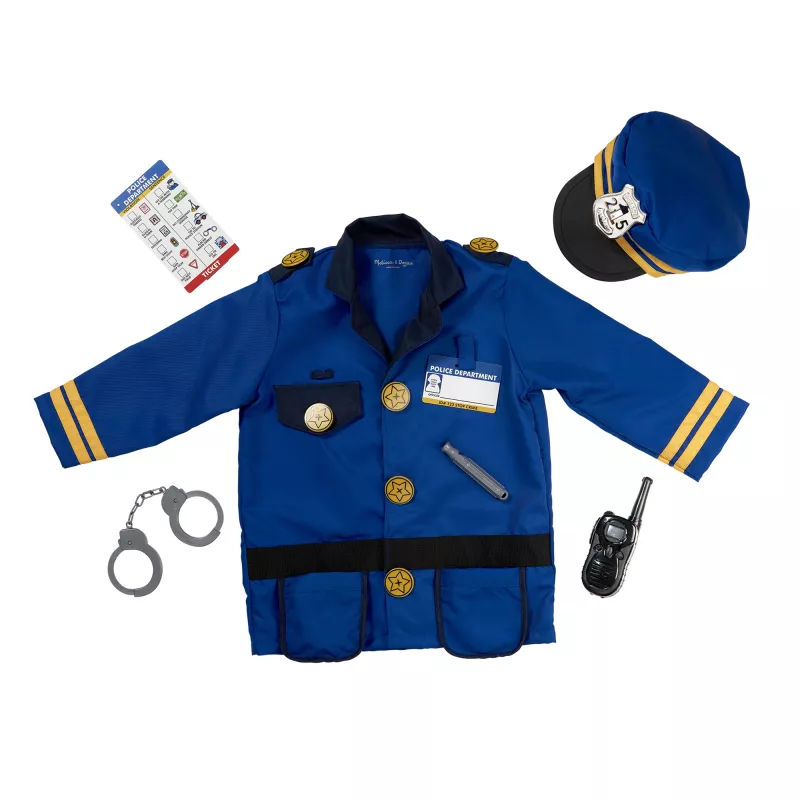 Melissa & Doug MPP RLP PoliceOfficerCstmRlplySet GML karnevalový kostým dieťa unisex uniforma