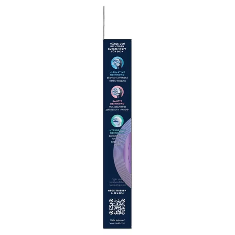 Oral-B iO Radiant White náhradné hlavice kefky, balenie 4 ks, čierna