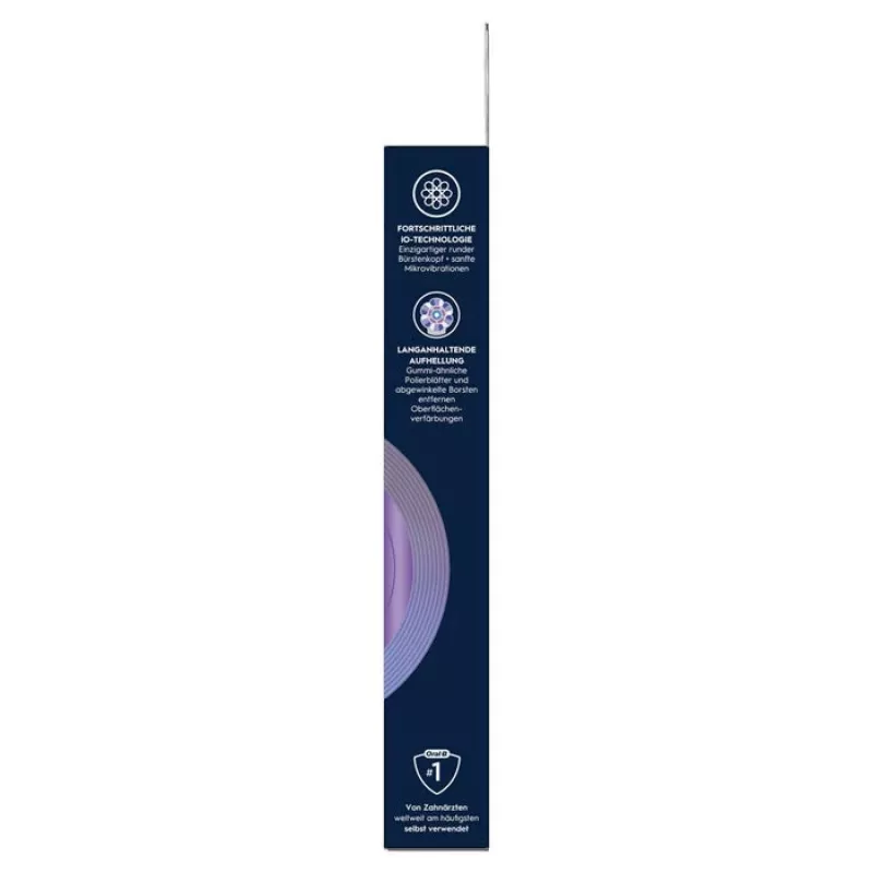 Oral-B iO Radiant White náhradné hlavice kefky, balenie 4 ks, čierna