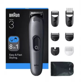 Braun AIO3540 strihač vlasov/strihač čierna, sivá 14 nikel-metalhydrid (NiMH)