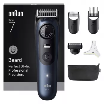 Braun BeardTrimmer 7 BT7520 batéria 40 2 cm mokré & suché čierna, modrá