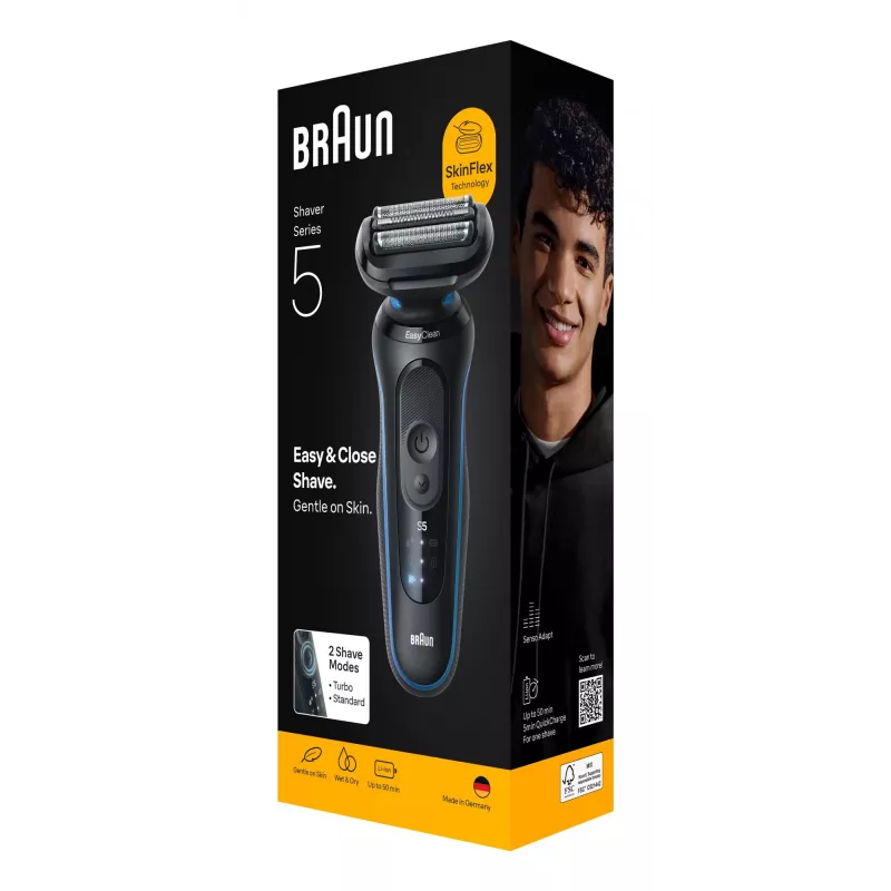 Braun Series 5 52-B1000s fóliový holiaci strojček čierna