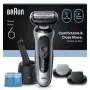 Braun Series 6 62-S7650cc strieborná - fóliový holiaci strojček s Li-Ion batériou