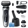 Braun Series 6 62-S7650cc strieborná - fóliový holiaci strojček s Li-Ion batériou
