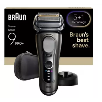 Fóliový holiaci strojček Braun Series 9 Pro+ 9615S čierna sivá nehrdzavejúca oceľ