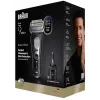 Fóliový holiaci strojček Braun Series 9 Pro+ 9660CC čierna strieborná nehrdzavejúca oceľ