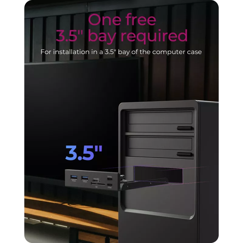 Icybox predný panel 61169 pre 3,5-palcovú pozíciu disku – predný panel, model 61169