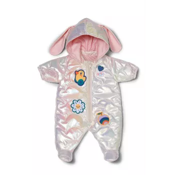 Bábikový overal Peterkin BABY born zimný overal krémový pre bábiky 43 cm, skladací, od 3 rokov