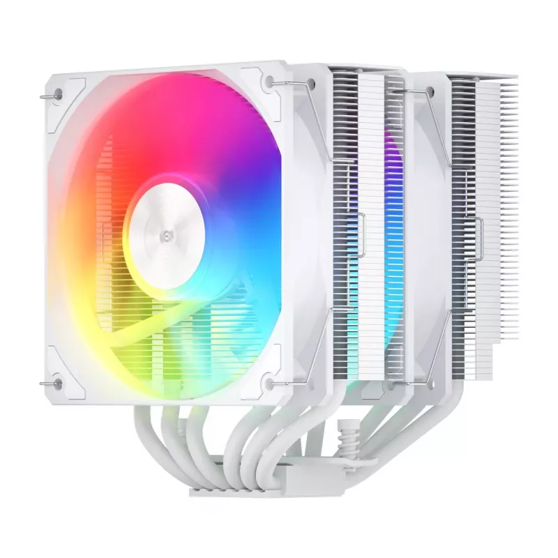 FSP MP7-WA vzduchový chladič procesora, 120 mm, 800–1800 ot./min, 32 dB, LGA1851/1700/1200, AM4/AM5, biely