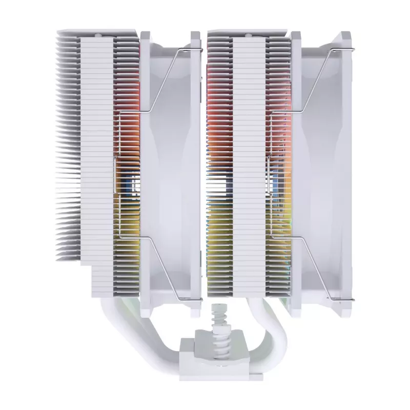 FSP MP7-WA vzduchový chladič procesora, 120 mm, 800–1800 ot./min, 32 dB, LGA1851/1700/1200, AM4/AM5, biely