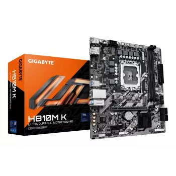 GIGABYTE H810M K Micro ATX základná doska pre Intel Core Ultra (séria 2) — LGA 1851, DDR5 do 6400 MHz, 1x PCIe 4.0 M.2, 1GbE