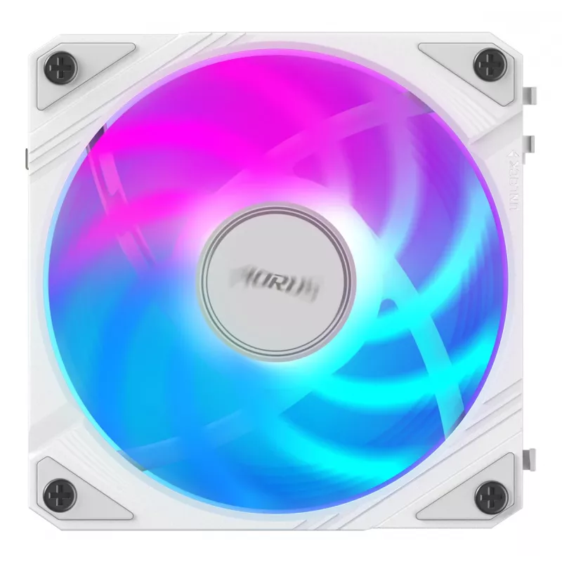 Ventilátor do skrinky Gigabyte AORUS EZ CHAIN FAN 120 ICE, 120 mm, biely, GP-ECFAN1201 ICE