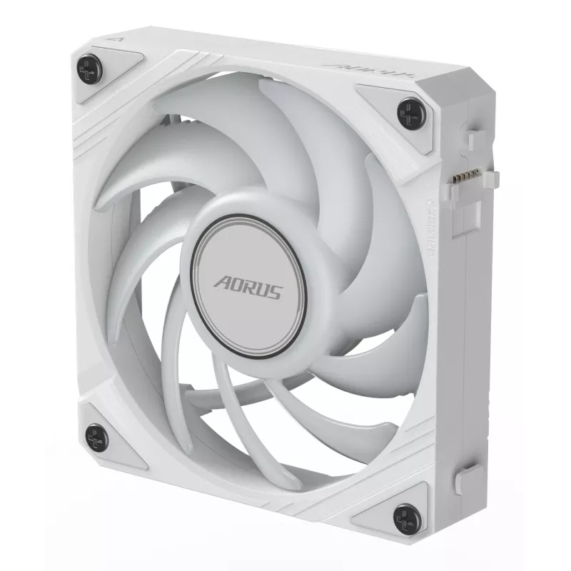Ventilátor do skrinky Gigabyte AORUS EZ CHAIN FAN 120 ICE, 120 mm, biely, GP-ECFAN1201 ICE