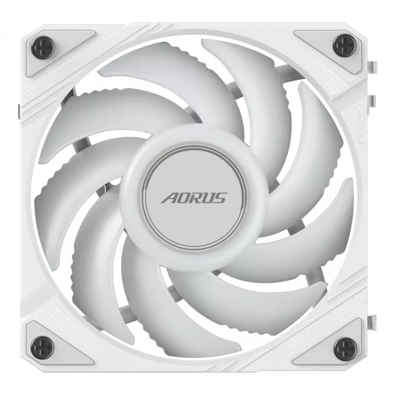 Ventilátor do skrinky Gigabyte AORUS EZ CHAIN FAN 120 ICE, 120 mm, biely, GP-ECFAN1201 ICE