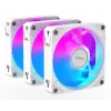 Ventilátory do skrinky Gigabyte AORUS EZ CHAIN FAN 120 ICE, 3 ks, 120 mm, biele, GP-ECFAN1203 ICE
