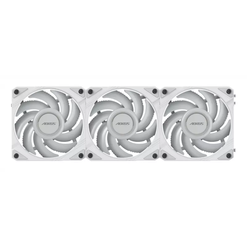 Ventilátory do skrinky Gigabyte AORUS EZ CHAIN FAN 120 ICE, 3 ks, 120 mm, biele, GP-ECFAN1203 ICE