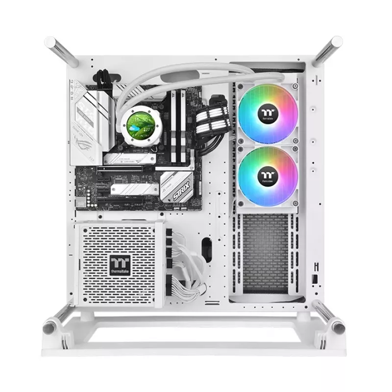 THERMALTAKE vodné chladenie – TH240 V2 Ultra ARGB Sync All-In-One kvapalinový chladič – White Edition