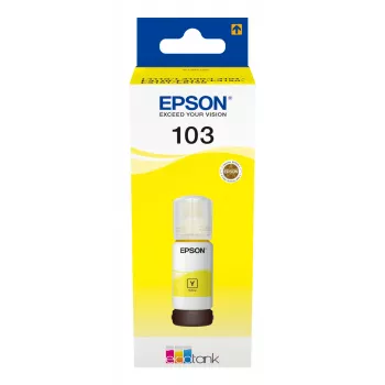 Epson 103, žltá, Epson, Epson L5190 / L3156 / L3151 / L3150 / EcoTank L3110, 65 ml, atramentová, Indonézia