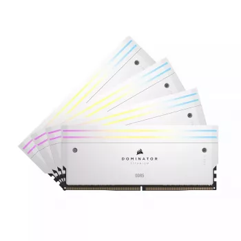 DIMM 64 GB DDR5-6000 (4x 16 GB) Quad-Kit, pamäť biela, CMP64GX5M4B6000C36W, Dominator Titanium, INTEL XMP