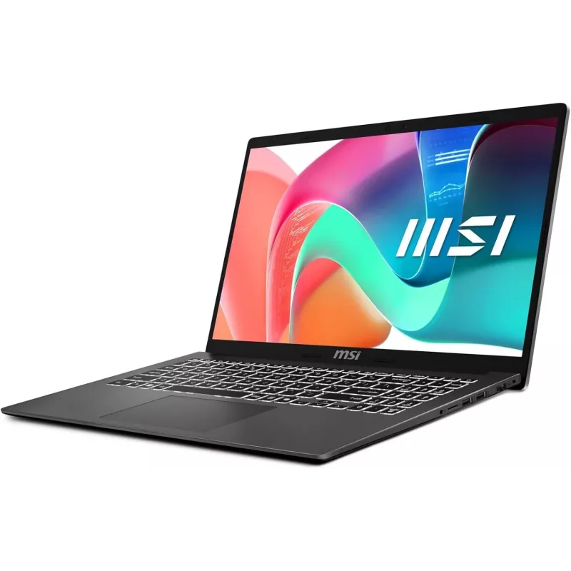 Notebook MSI Modern 15 F13MG-802 — 15,6 inch Full HD, Intel Core i5-1334U, 16 GB RAM, 512 GB SSD, Intel Iris Xe, Windows 11 Home, sivý
