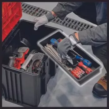 Kufrík na náradie Einhell E-Case L polypropylén čierna červená 41.5x27.3x32 cm