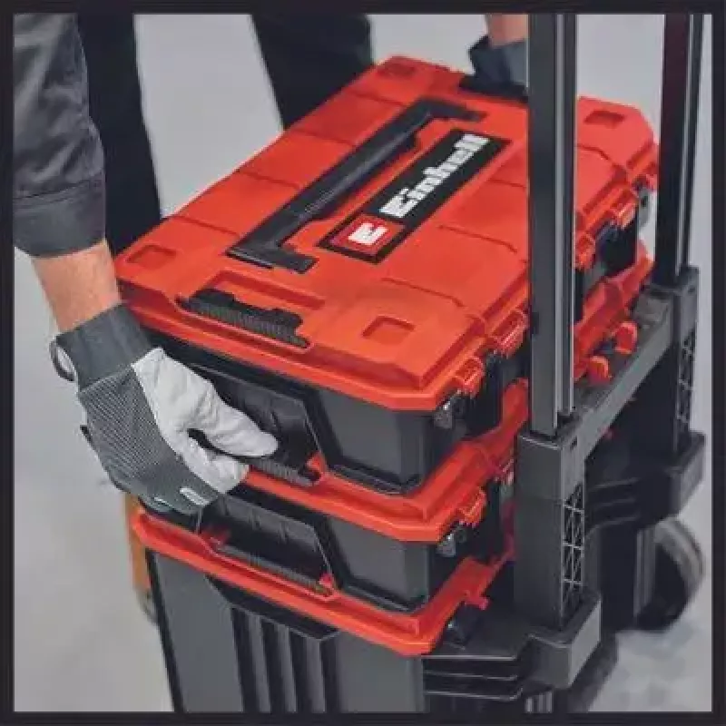 Kufrík na náradie Einhell E-Case L polypropylén čierny červený 41.5x27.3x32 cm