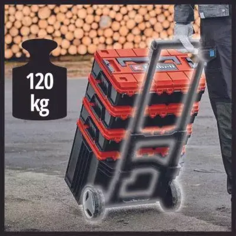 Kufrík na náradie Einhell E-Case L polypropylén čierny červený 41.5x27.3x32 cm