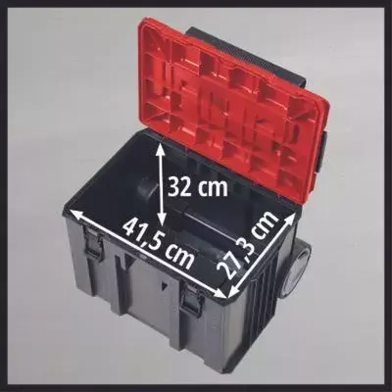 Kufrík na náradie Einhell E-Case L polypropylén čierny červený 41.5x27.3x32 cm