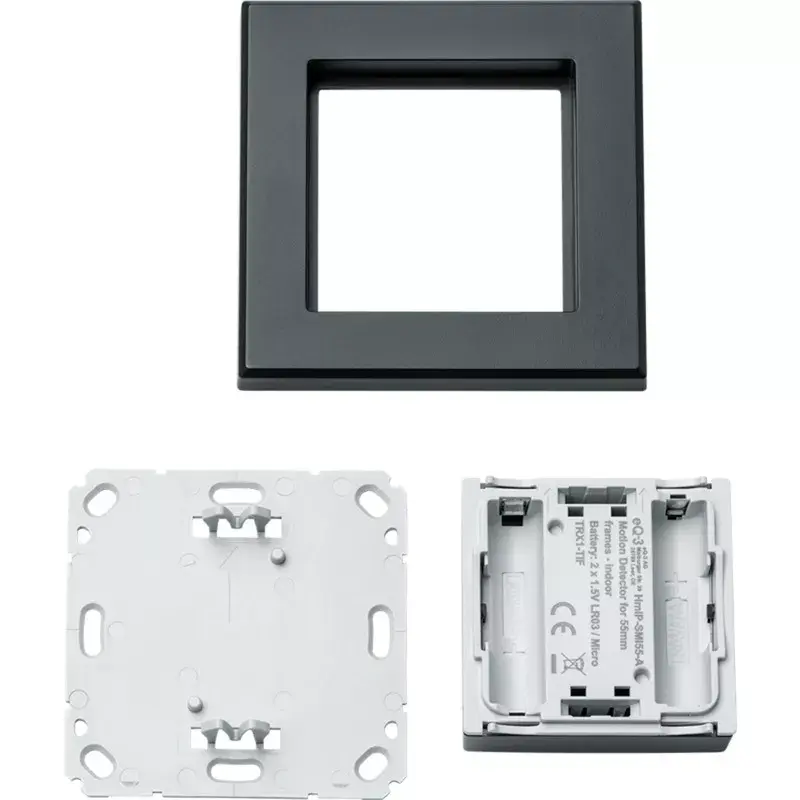 Pohybový senzor HomeMatic IP HmIP-SMI55-A antracit – montáž na stenu/strop, 55 rám