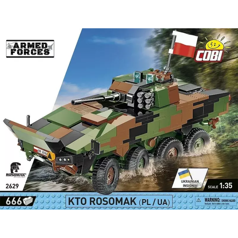 Stavebnica Cobi Armed Forces KTO Rosomak 2-in-1 (COBI-2629)