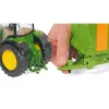 Siku John Deere 6210R, model traktora, 3 roky, kov, plast, čierna, zelená
