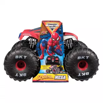 Monster Jam Marvel Mega Spider-Man RC monster truck, terénny, viac ako 60 cm dlhý, mierka 1:6, hračka superhrdinov pre chlapcov a dievčatá od 4 rokov