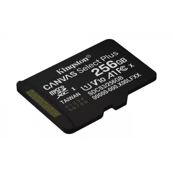 Kingston Technology 256GB micSDXC Canvas Select Plus Gen3 150R A1 samostatné balenie bez ADP