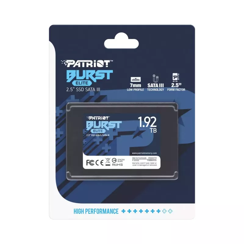 SSD disk Patriot Burst Elite 1.92TB 2,5 inch SATA 3.0 PBE192TS25SSDR