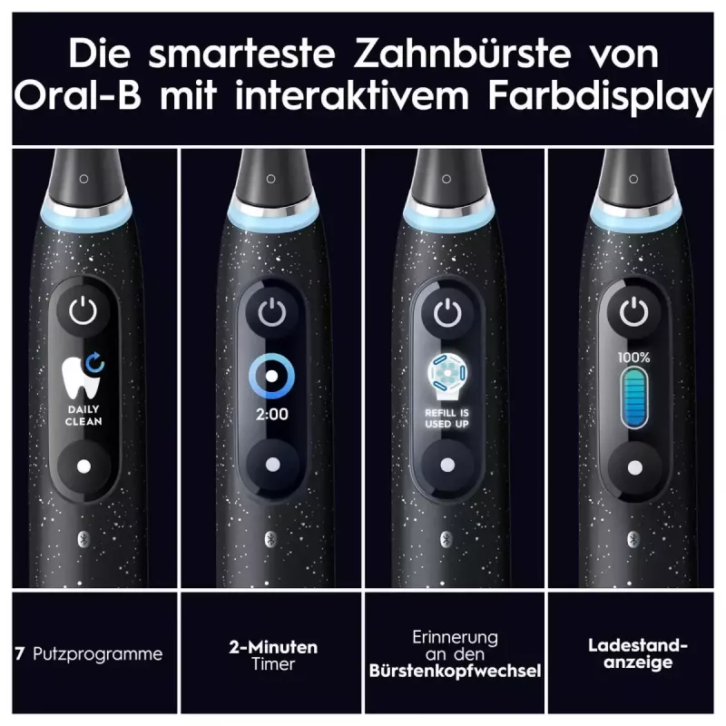 Oral-B iO iO10 rotačná zubná kefka pre dospelých čierna
