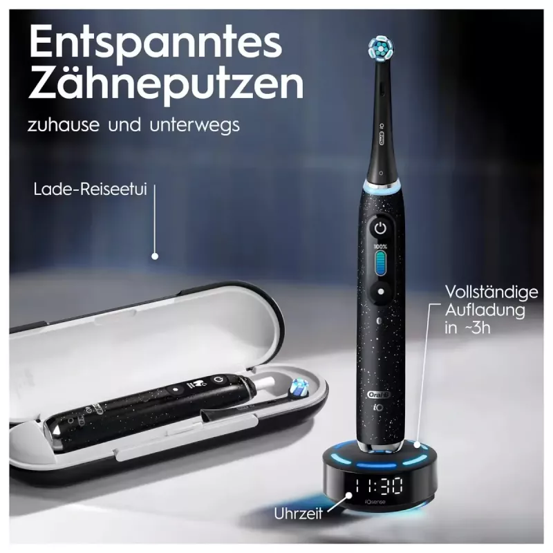Oral-B iO iO10 rotačná zubná kefka pre dospelých čierna