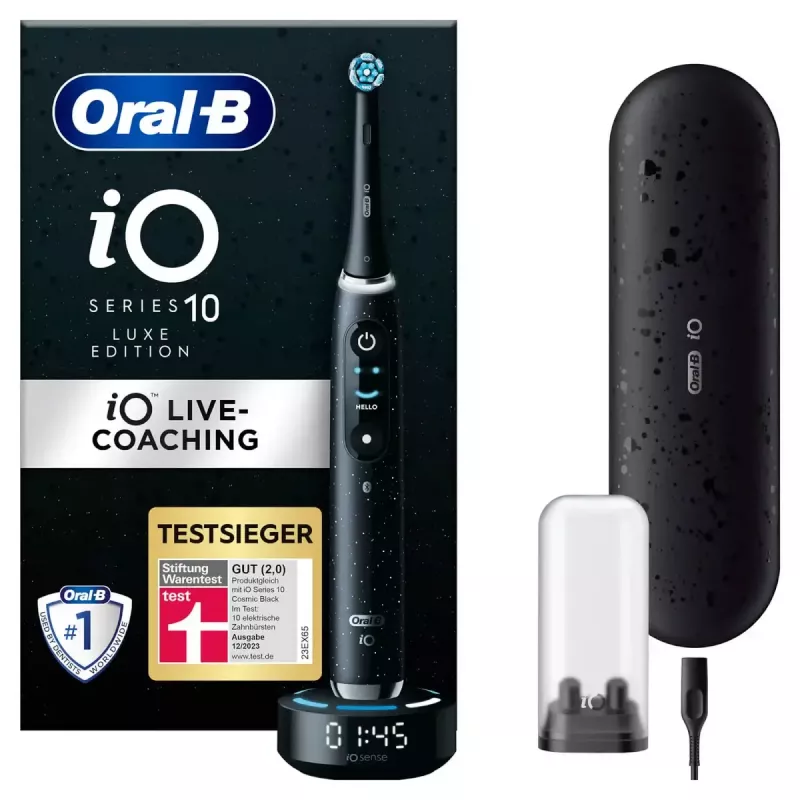 Oral-B iO iO10 rotačná zubná kefka pre dospelých čierna