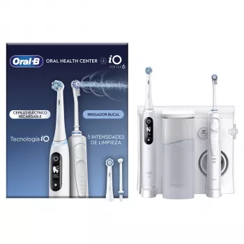 Rotačno-oscilačná zubná kefka Oral-B iO6 White dospelí batéria 2 hlavice