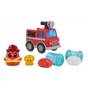MGA Entertainment DohKins hasičské auto a hasič, modelovacia sada, viacfarebná, dieťa, chlapec/dievča, 3 roky, 99 rokov